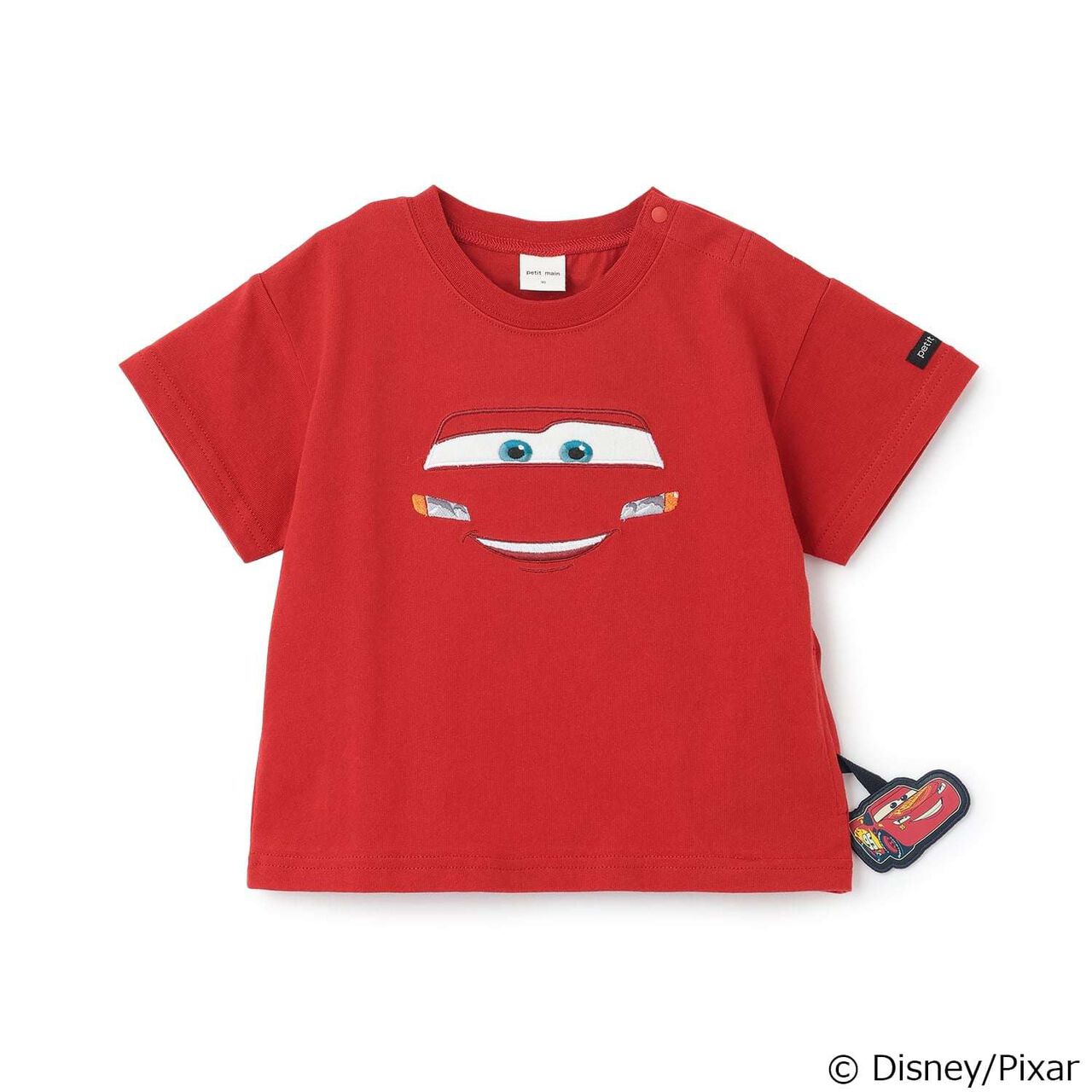 [Disney/Disney Pixar] Cool Touch Baymax / Cars Face T-Shirt,Red, large image number 0