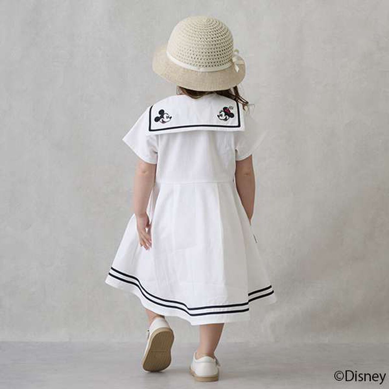 [Disney] Sailor One-Piece Dress,Light blue, large image number 4