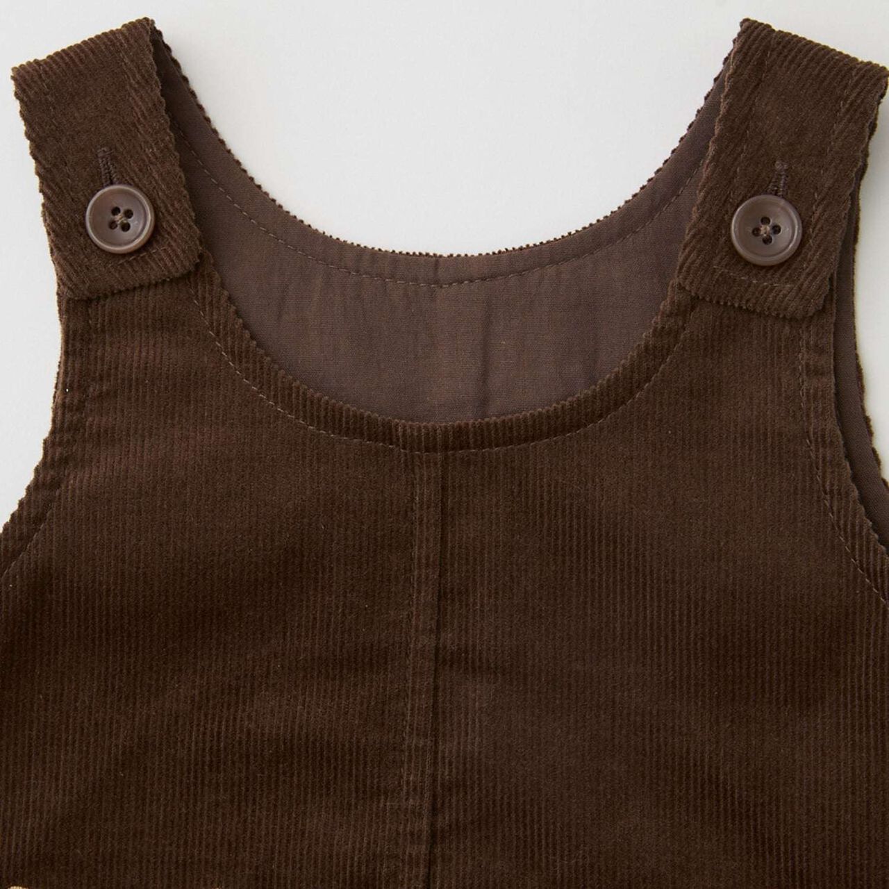 [Anime Chiikawa] Collar Romper & Jumper Skirt Set,Mocha tea, large image number 8