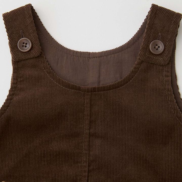 [Anime Chiikawa] Collar Romper & Jumper Skirt Set,Mocha tea, medium image number 8