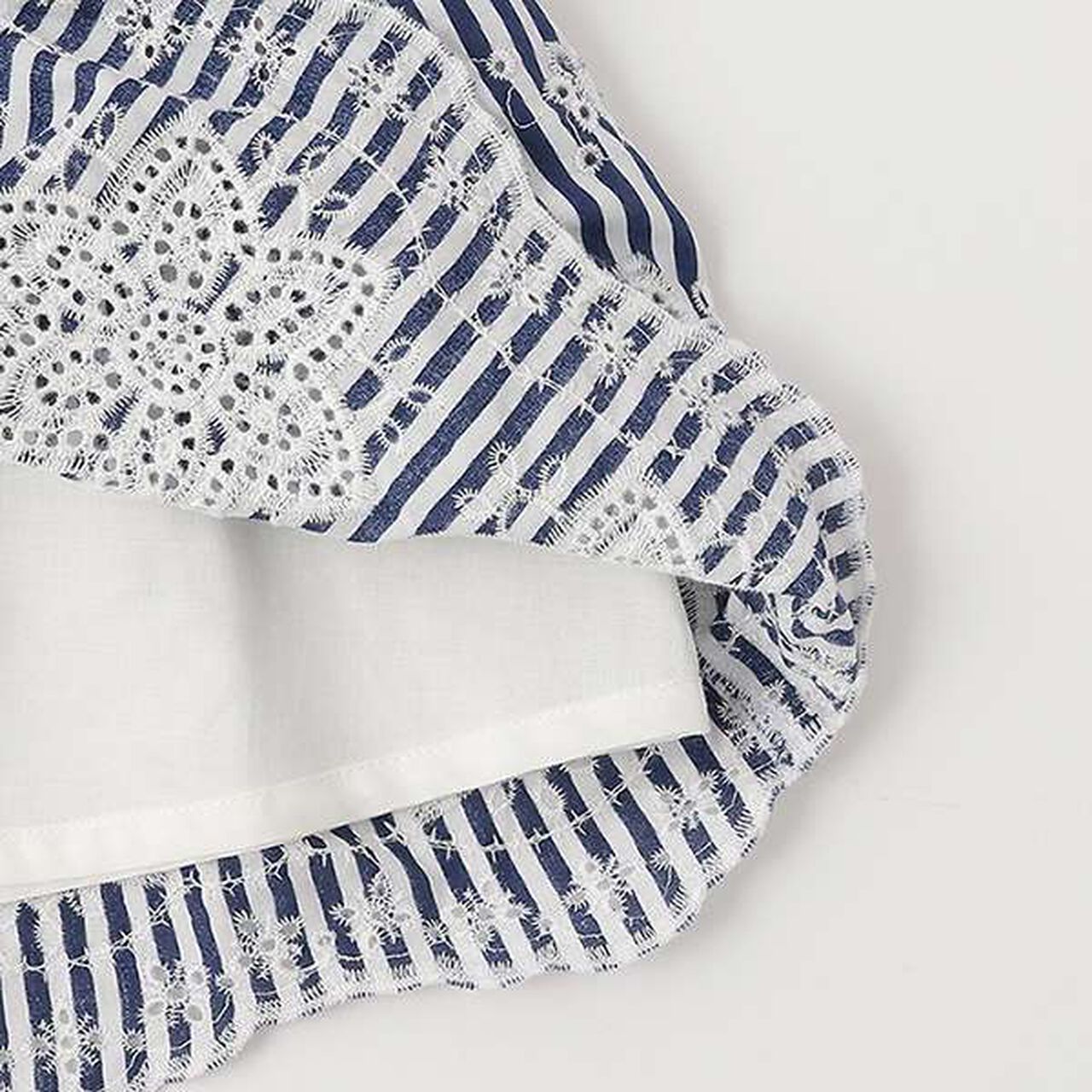 Lace Hem Outfit Set,Polka dots, large image number 6