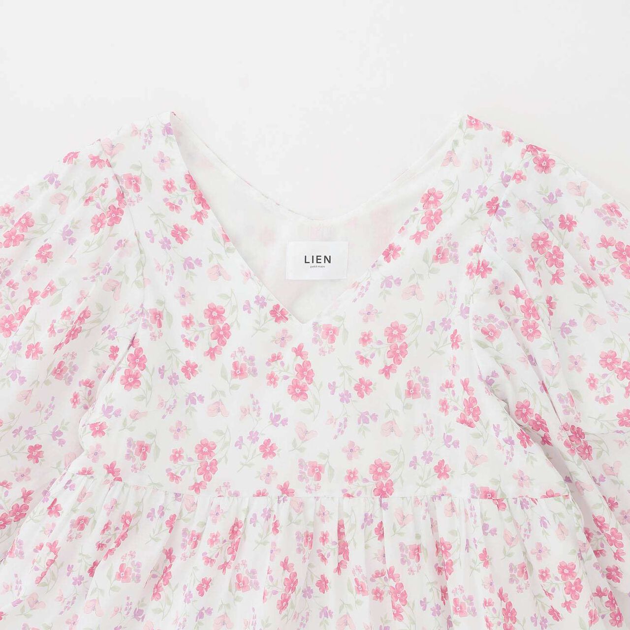 [Parent-Child Matching] Floral A-Line One-Piece Dress,Pink, large image number 2