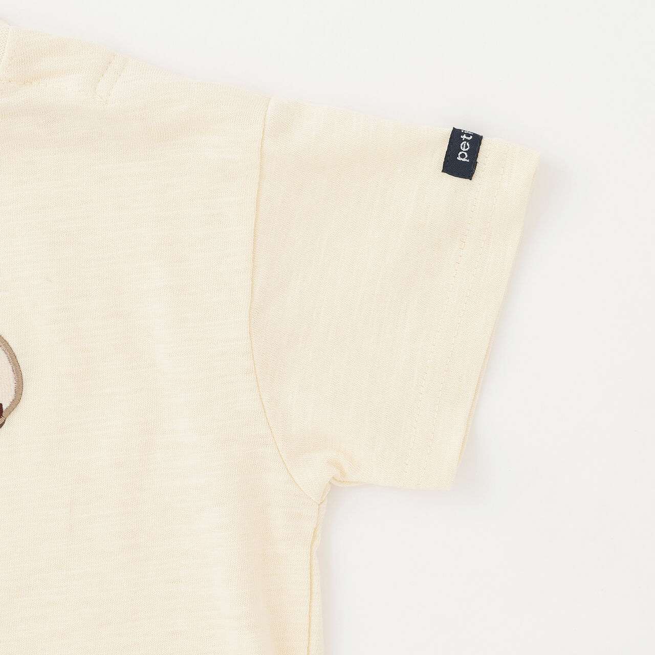[Cool Touch] Marine Friends Appliqu&eacute; Short Sleeve T-Shirt,Golden tea, large image number 8