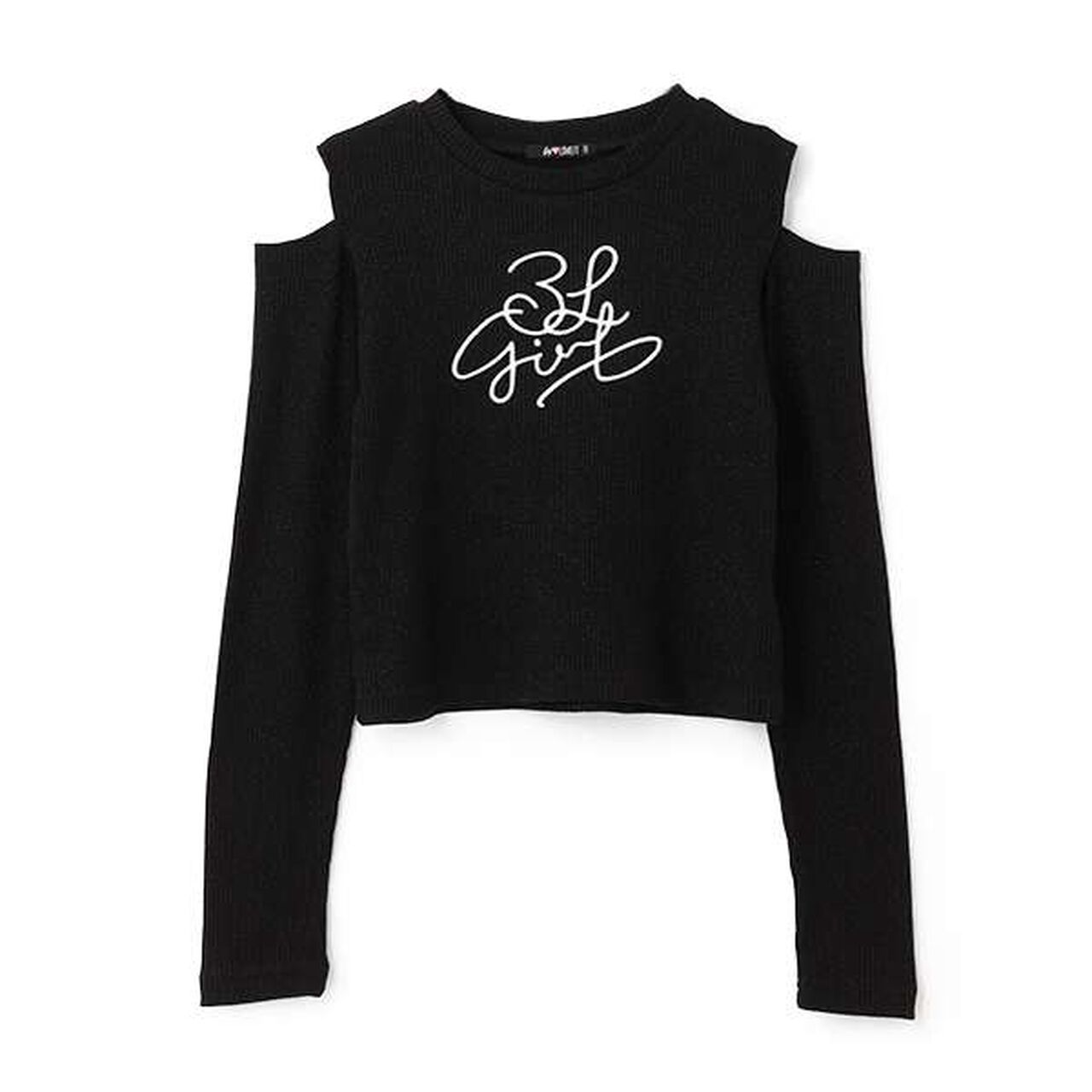 Ribbed Long-Sleeve T-Shirt with Shoulder Slits,Pink, large image number 13