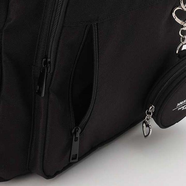 Round Pouch Backpack,Black, medium image number 17