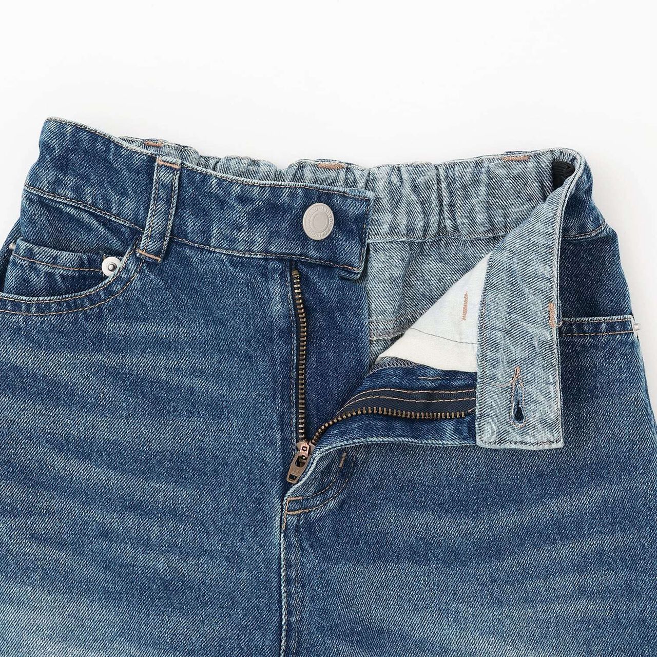 [Tomo Denim] Straight Denim Pants,Blue, large image number 4