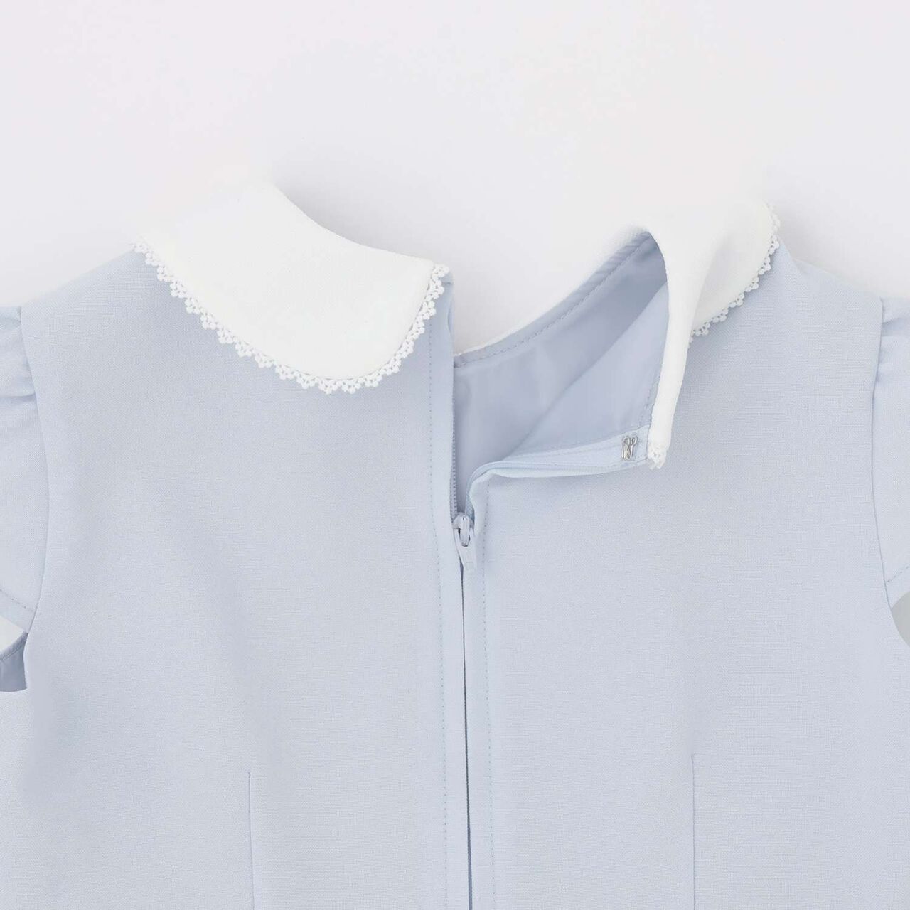 [Formal] Flower Embroidery OP + Collared JK Set,Sax blue, large image number 17