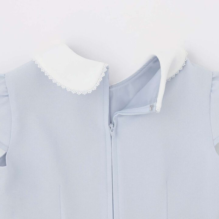 [Formal] Flower Embroidery OP + Collared JK Set,Sax blue, medium image number 17