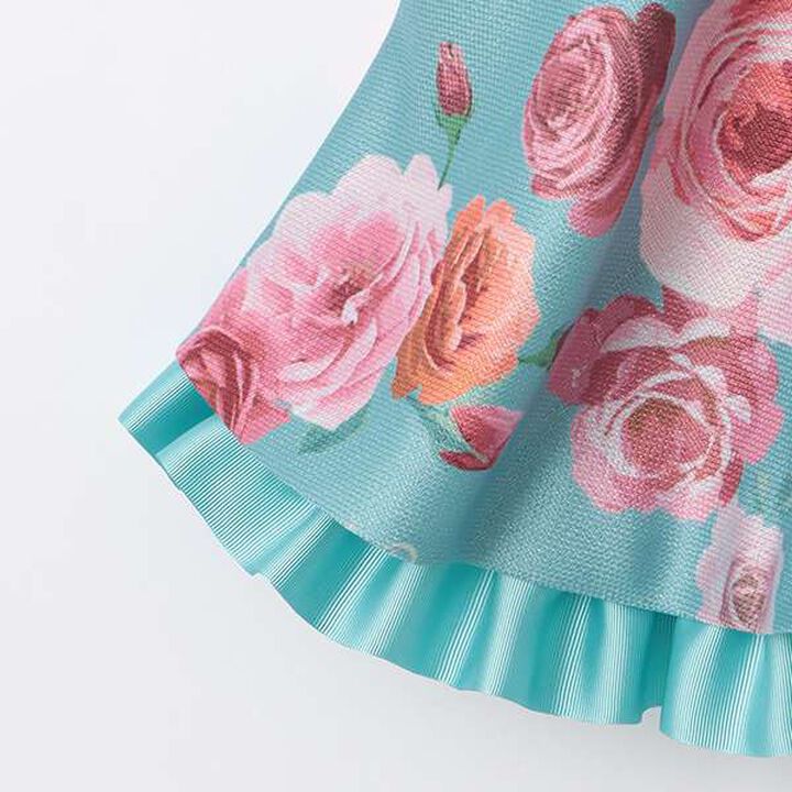 35th Tweed Jacket & Rose Print Skirt Set,Off white, medium image number 5