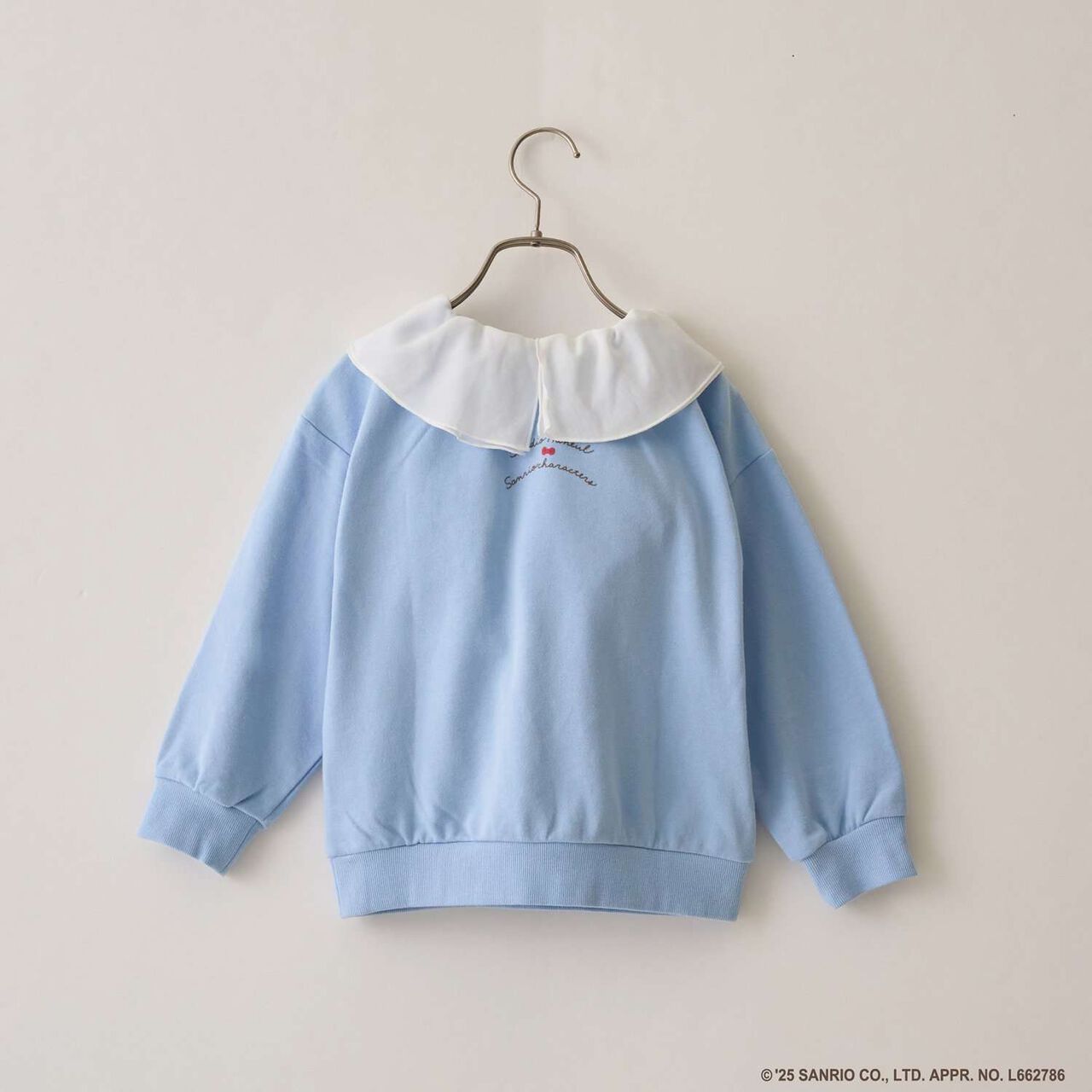 [Studio Hanul x Sanrio Characters] Assorted Collared Sweatshirt,Sax blue, large image number 5