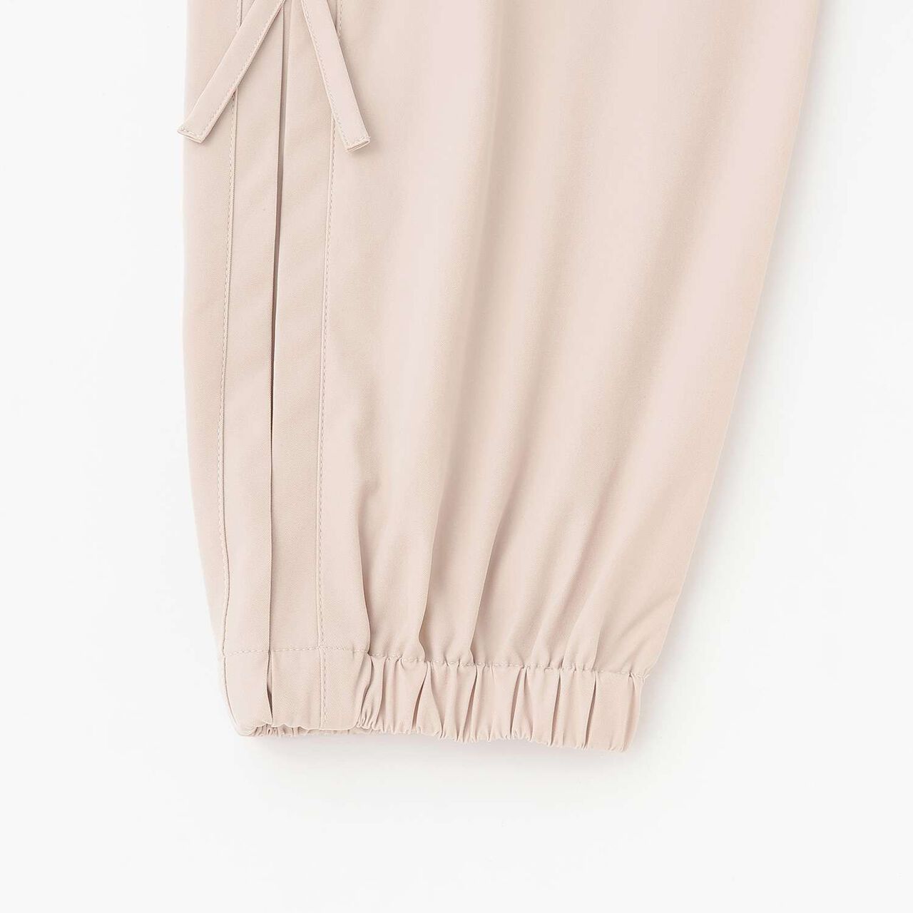 Quick-Dry Side Ribbon Parachute Pants,Black, large image number 5