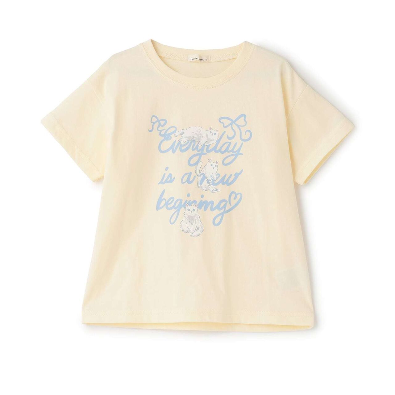 [100% Cotton] Sherbet T-Shirt [UV Cool Touch & Shape-Retaining] Assorted 7 Patterns T-Shirt [Kids Girls],Pearl white, large image number 7