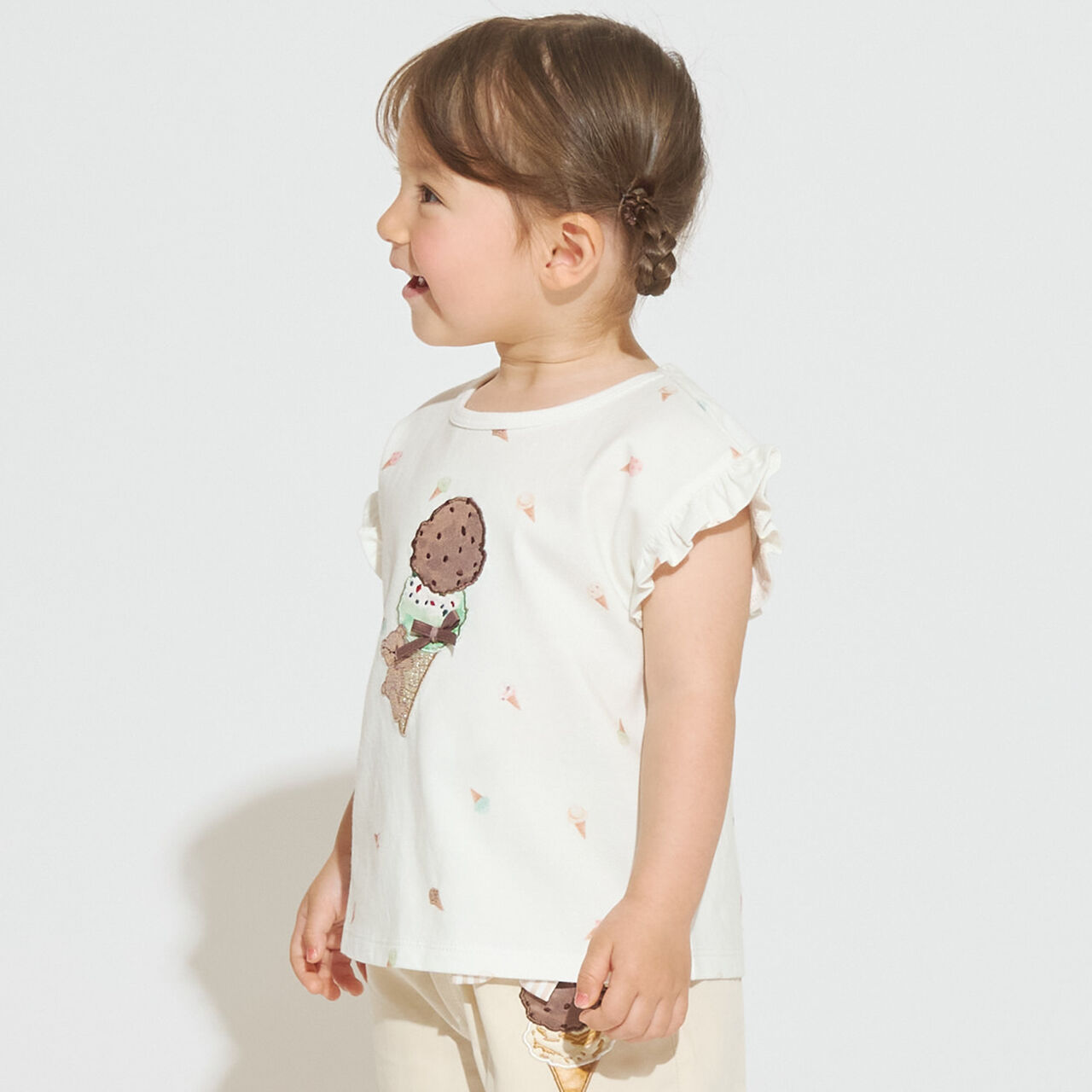 [31 Ice Cream] Cool Sensation Graphic Short Sleeve T-Shirt,Dark red, large image number 10