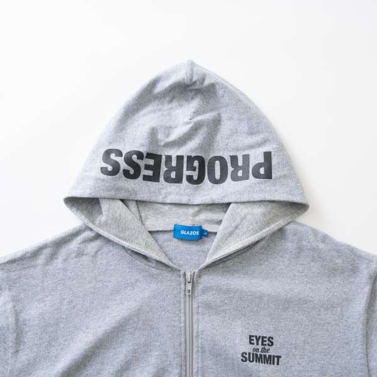 Heavyweight Jersey Zip Parka,Top gray, large image number 1