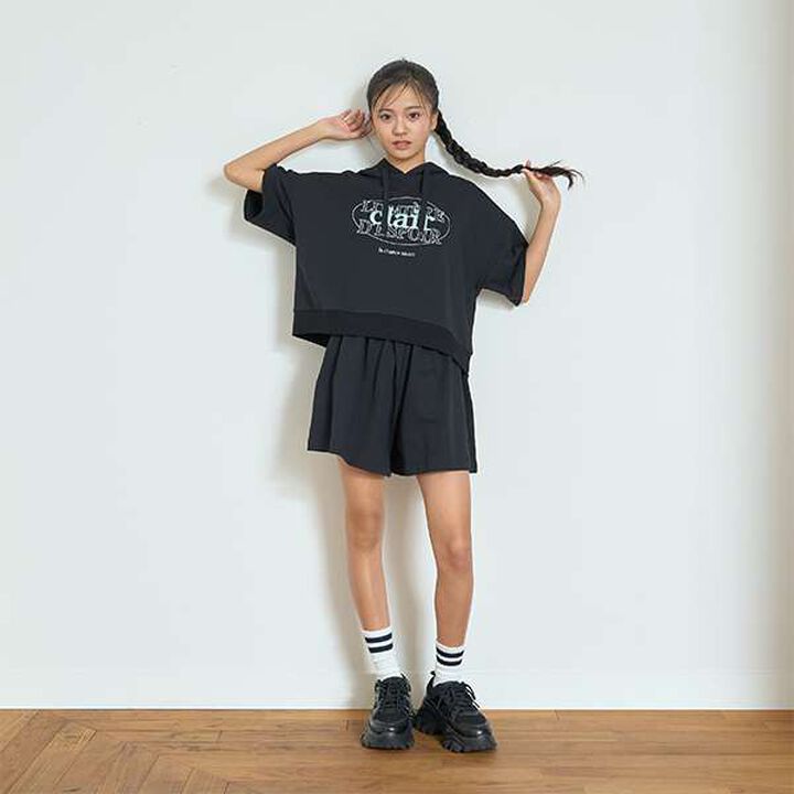 Short-Sleeve Parka Setup,Black, medium image number 0