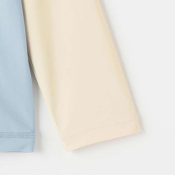 [SWIM] Half-Zip Rash Guard,Light blue, medium image number 12