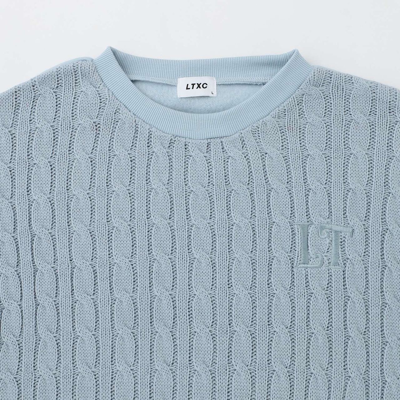 [Washable] Knit Set-Up,Sax blue, large image number 16