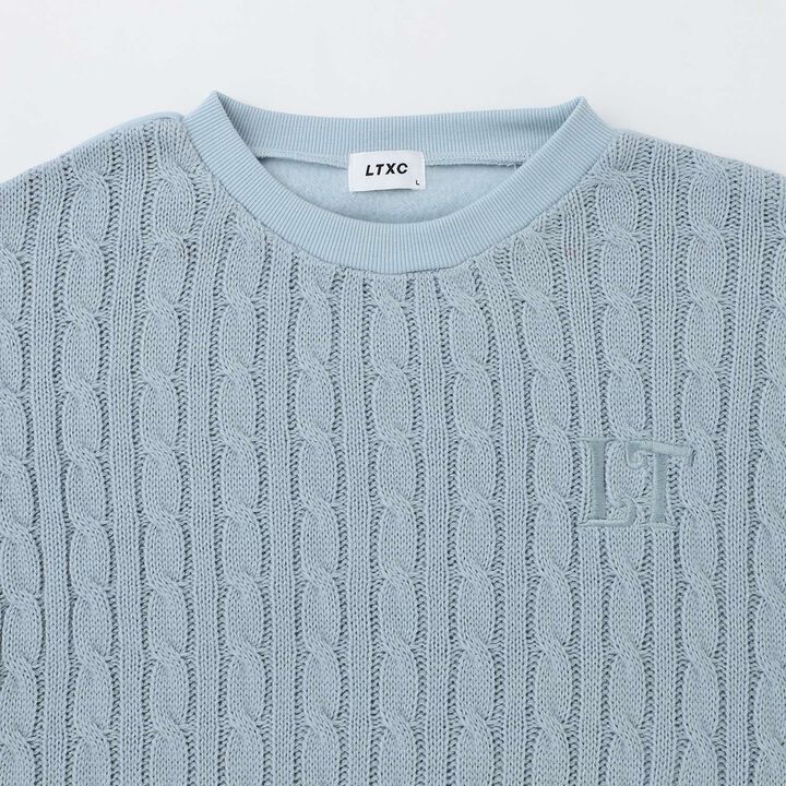 [Washable] Knit Set-Up,Sax blue, medium image number 16