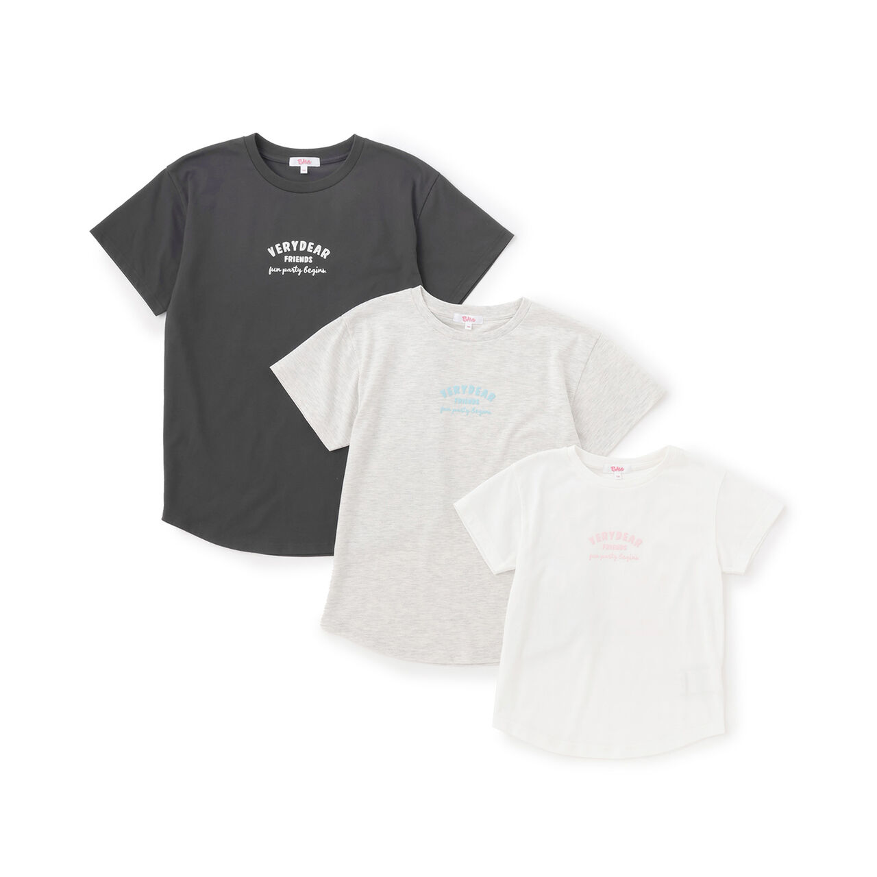 Daily Price Gradient Bear Short-Sleeve Tunic T-Shirt,Charcoal gray, large image number 8