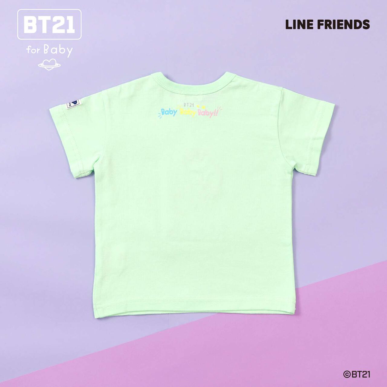 [BT21] Appliqu&eacute; Short Sleeve T-Shirt,Blue, large image number 13