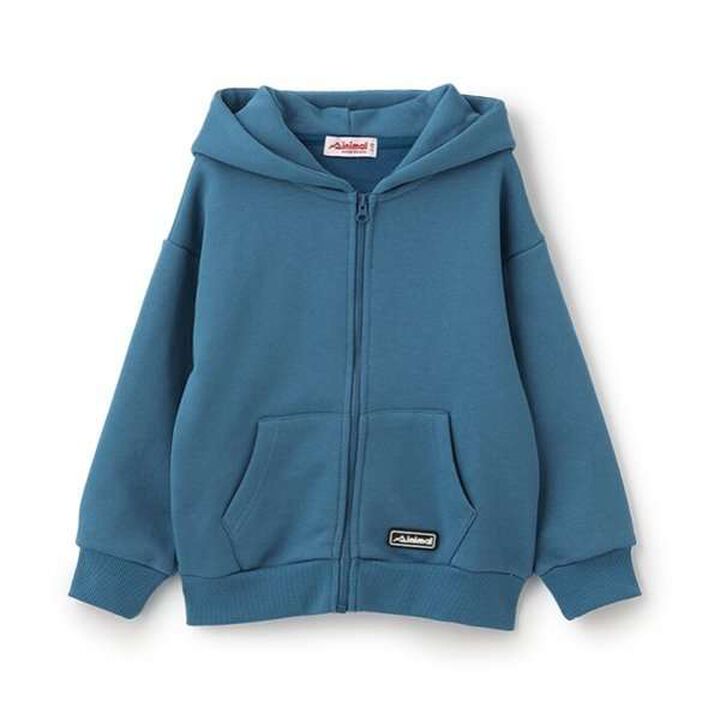 Anti-Stain Finish Silicone Patch Zip-Up Parka,Black, medium image number 1