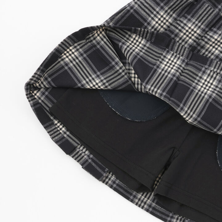 [Link] Checkered Skirt with Shorts (Junior Size),Brown, medium image number 6