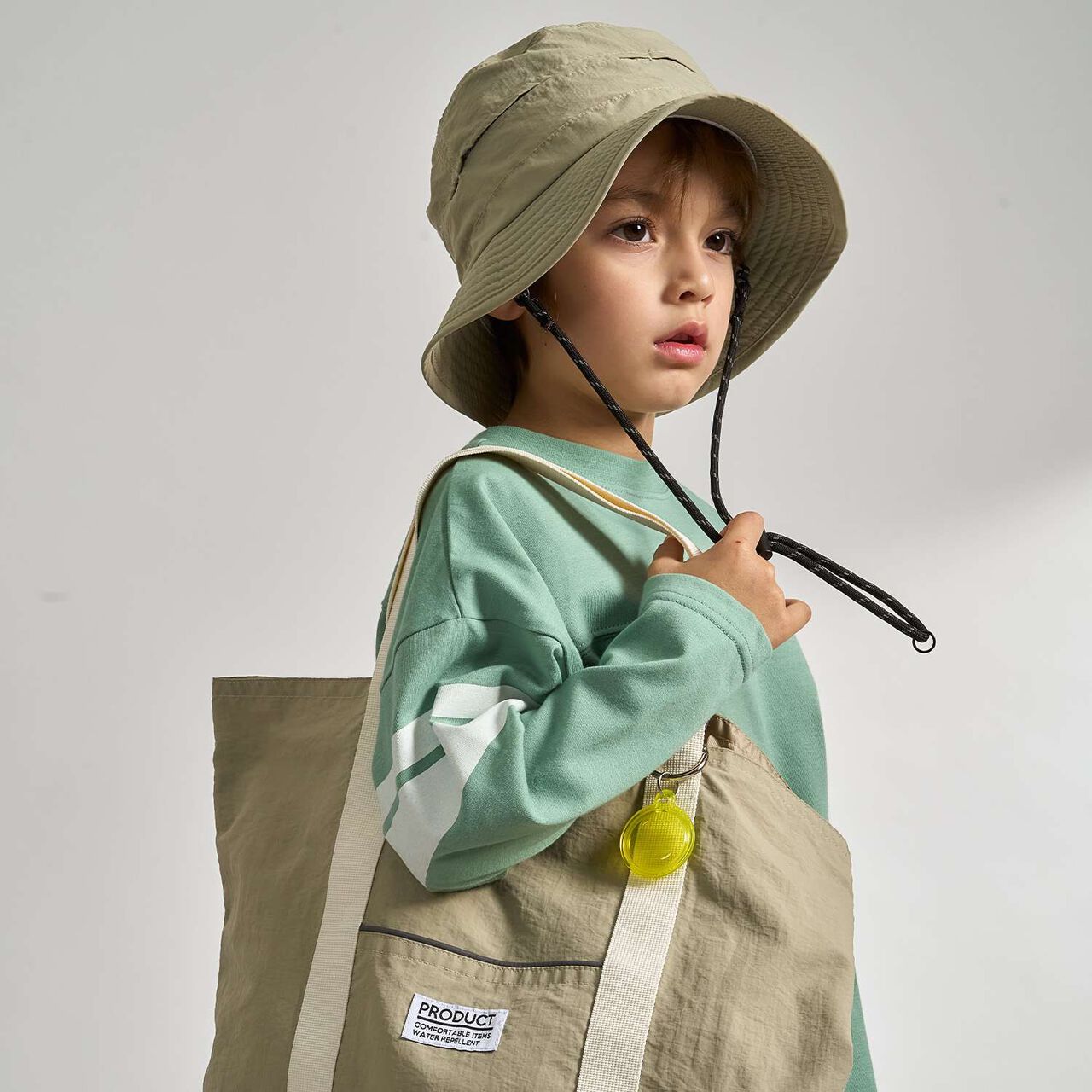 [School-Ready] [Water-Repellent, Anti-Stain, Durable, UV] Compact Hat with Reflective Sheet,Charcoal gray, large image number 15