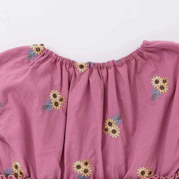 [100% Cotton] Sunflower Embroidered Tunic,Ivory, medium image number 18