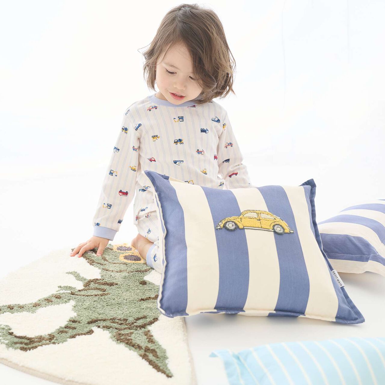 Fluffy Marshmallow Rug Mat / LG,Beige, large image number 7