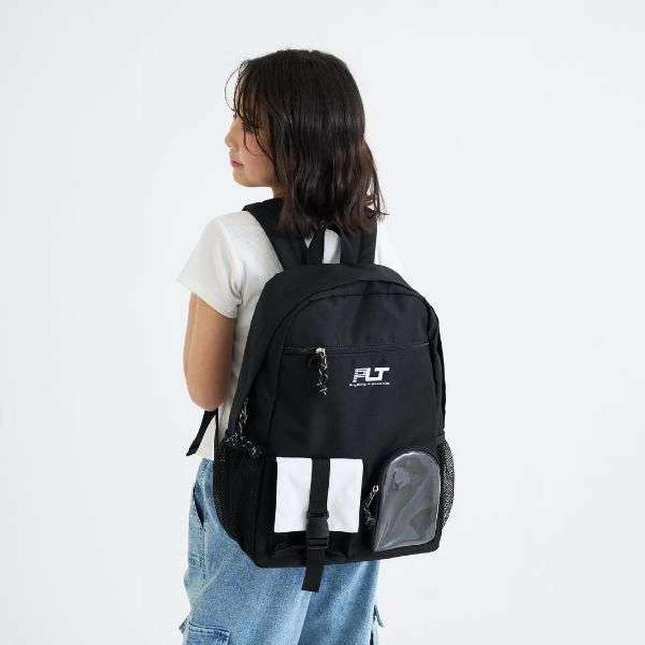 W Pocket Casual Backpack,Sax blue, large image number 16