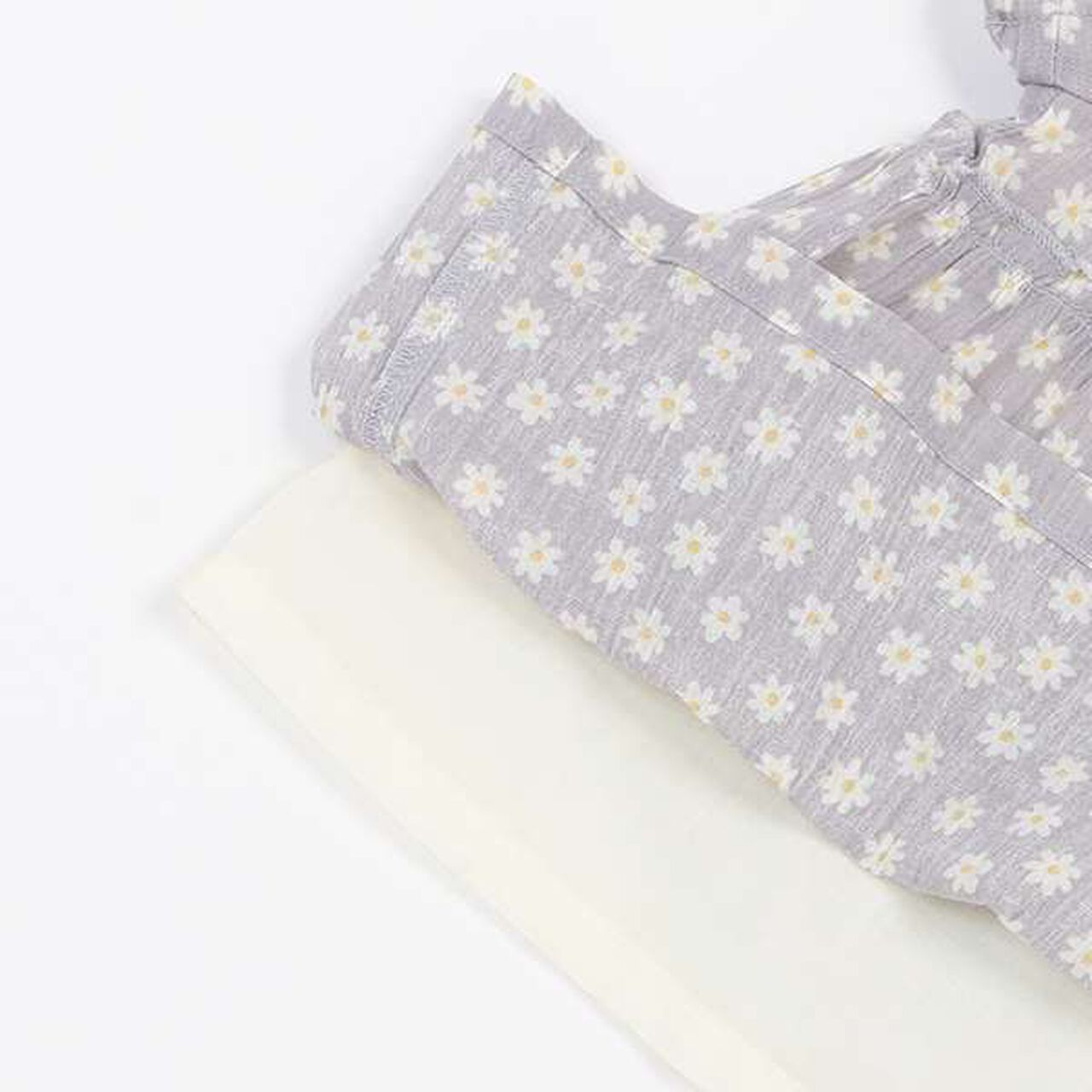 Smile Series Crinkled Tunic (Kids),Light gray, large image number 16