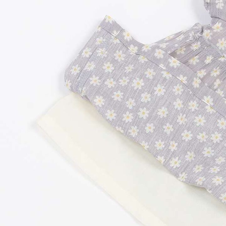 Smile Series Crinkled Tunic (Kids),Light gray, medium image number 16