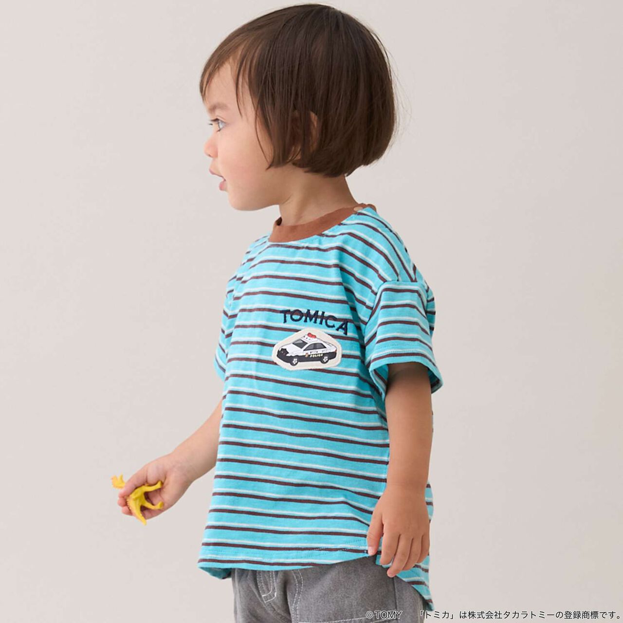 [TOMICA / Cool Touch] Multi-Stripe Short Sleeve T-Shirt,Orange, large image number 1