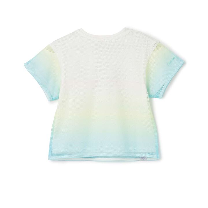 [Restocked] Gradient Mesh Layered T-Shirt,Lavender, medium image number 1