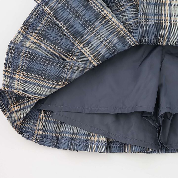 [Easy Care] Check Pleated Skirt with Belt,Pink, medium image number 22