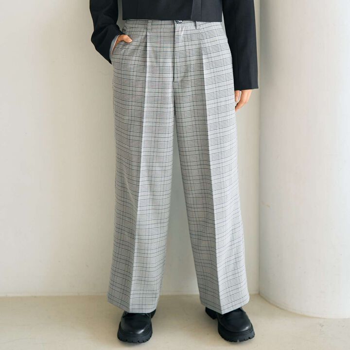 [Graduation Attire] Tuck Wide Pants,Multi color, medium image number 0
