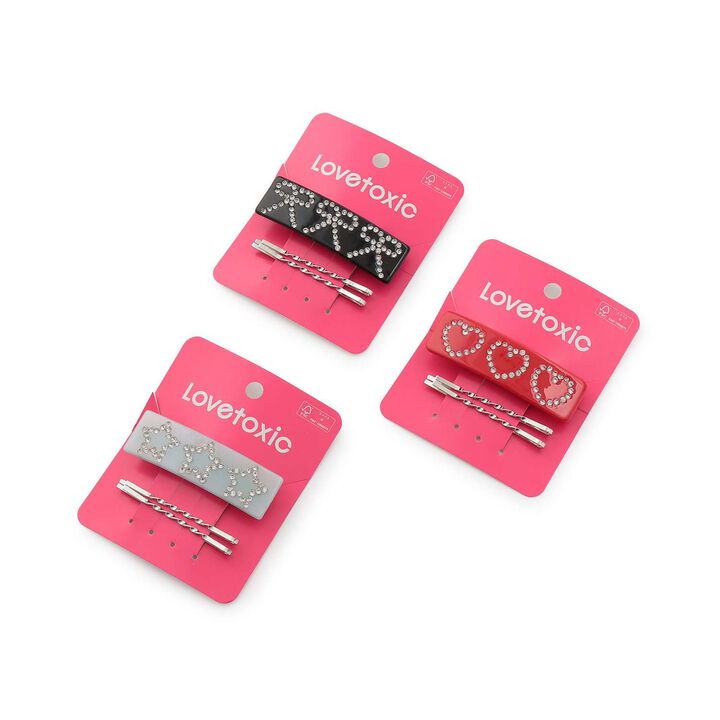 Rhinestone Hair Clip,Red, medium image number 3