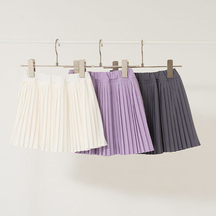 Pleated Skirt (Inner Pants Included),Off white, medium image number 1