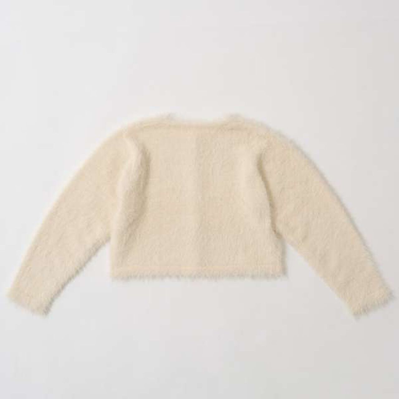 Shaggy Knit Cardigan,Red, large image number 13