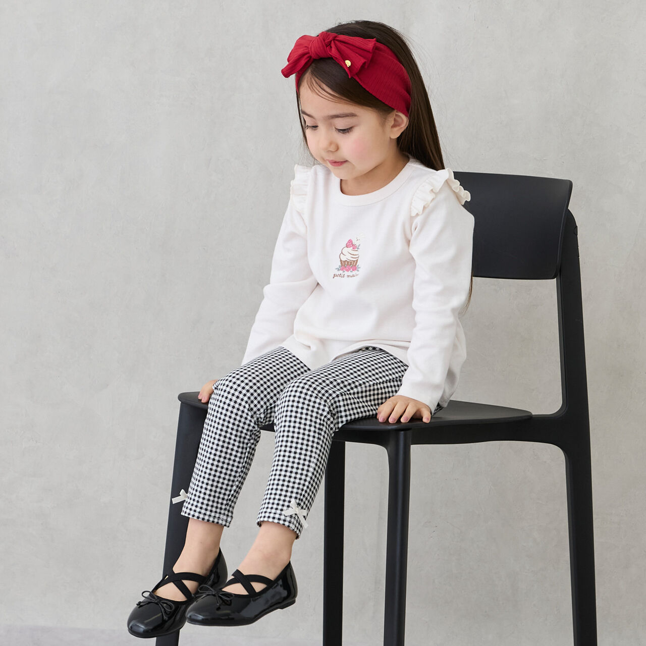 [Affordable] GIRLS 10-length Leggings,Black, large image number 6