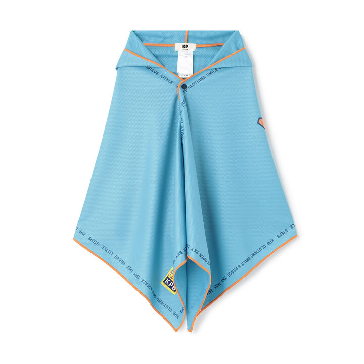 Hooded Mini Poncho,Blue, medium image number 11