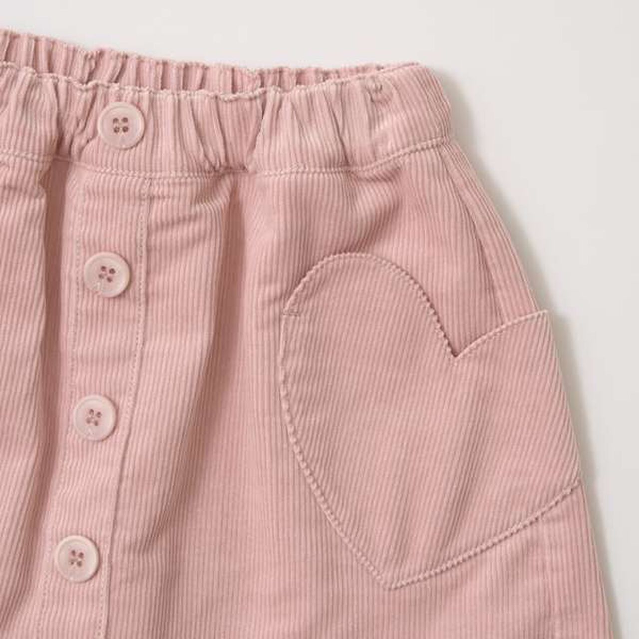 Heart Pocket Corduroy Skirt Pants,Moss green, large image number 14