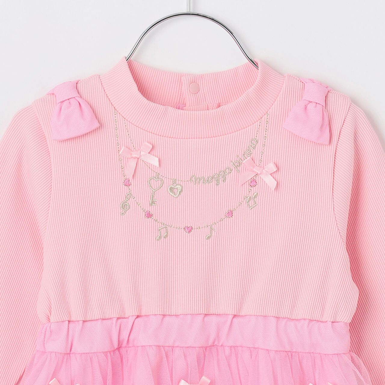Necklace Embroidery Docking One-Piece Dress,Red, large image number 6