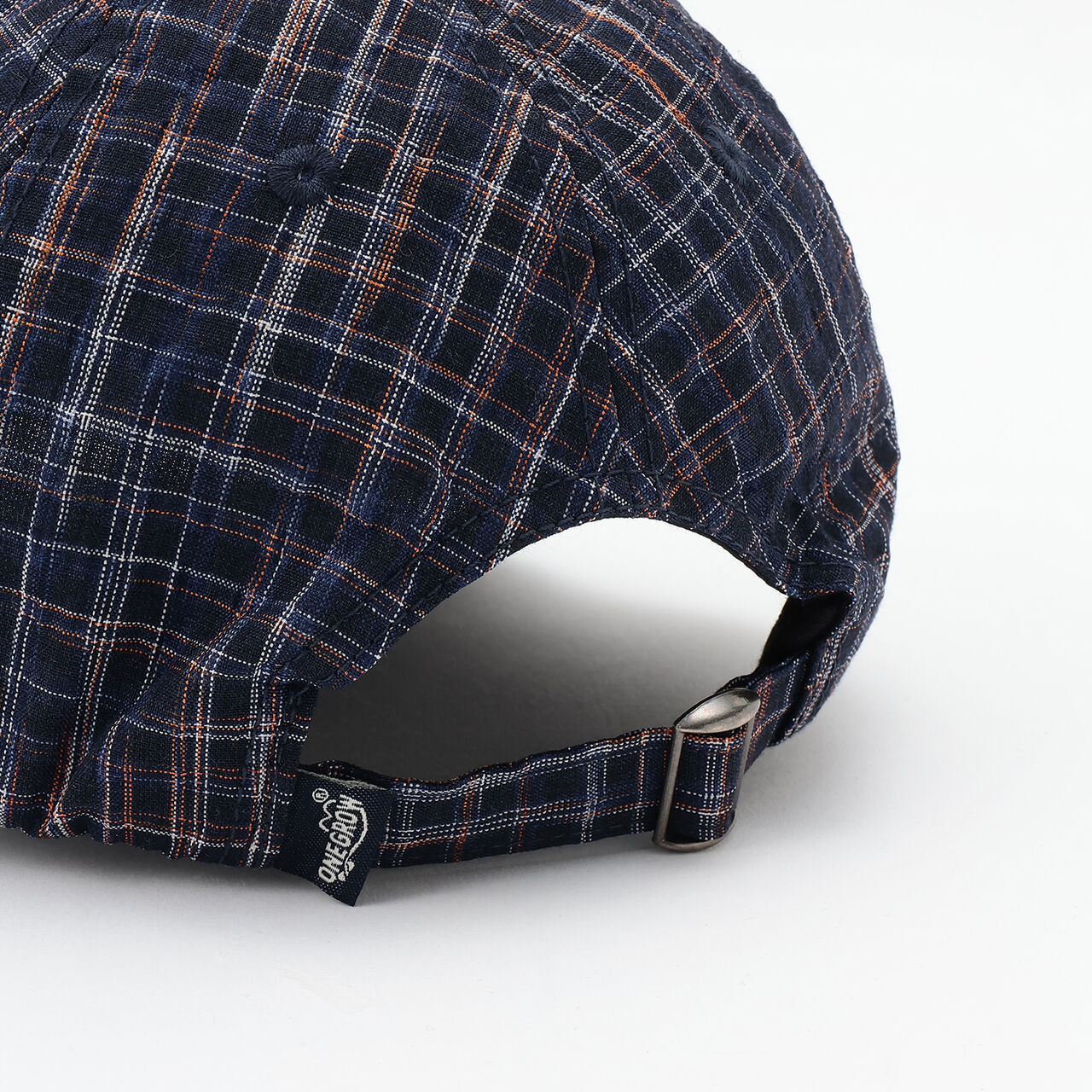 [D Select] Checkered Logo Embroidery Cap,Navy, large image number 11
