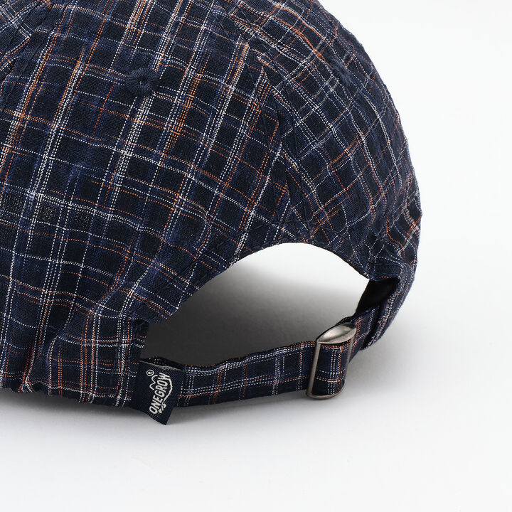 [D Select] Checkered Logo Embroidery Cap,Navy, medium image number 11