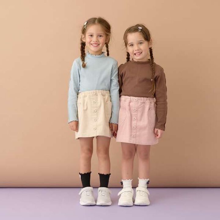 Heart Pocket Corduroy Skirt Pants,Moss green, medium image number 9