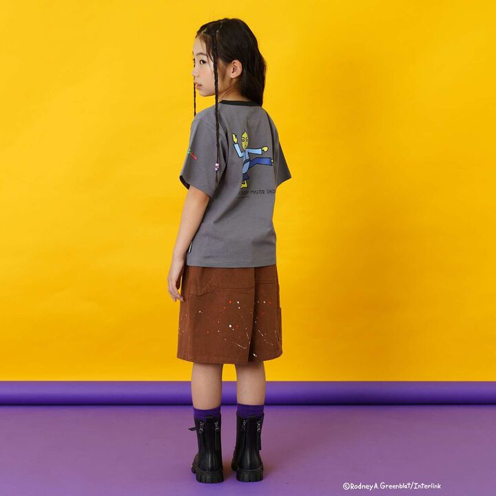 [親子連結款] [PaRappa the Rapper] 撞色羅紋短袖T恤,粉紅色, medium image number 10