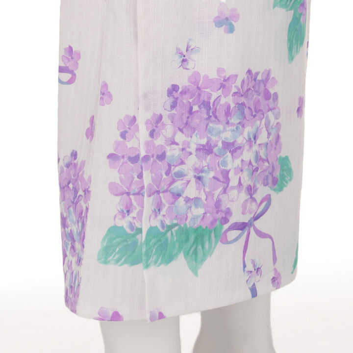 Watercolor Hydrangea Pattern Yukata,Light blue, medium image number 15