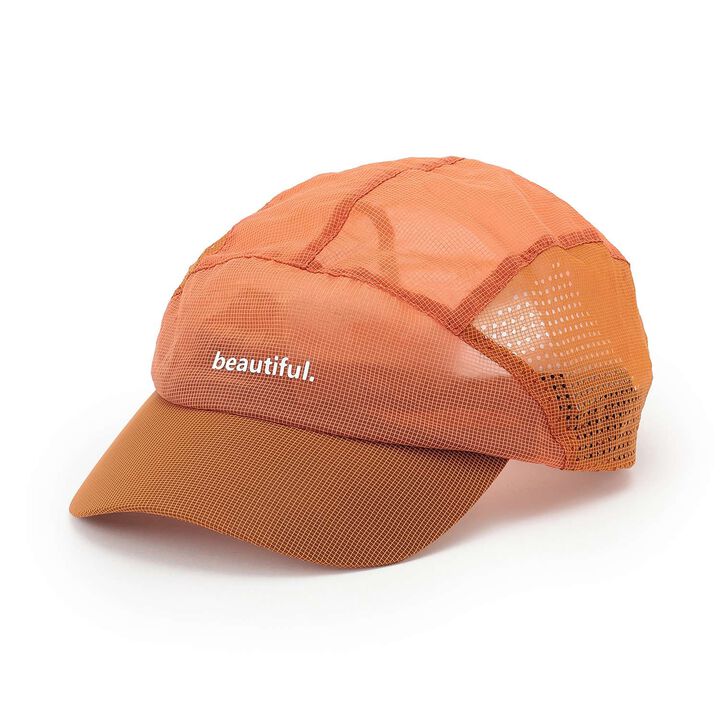 [D Select] Nylon Mesh Cap,Brick, medium image number 3