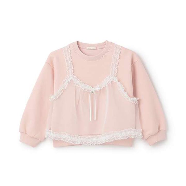 [Lycee Mine Ballet Series] Camisole Ducky Sweatshirt,Moderate pink, medium image number 5